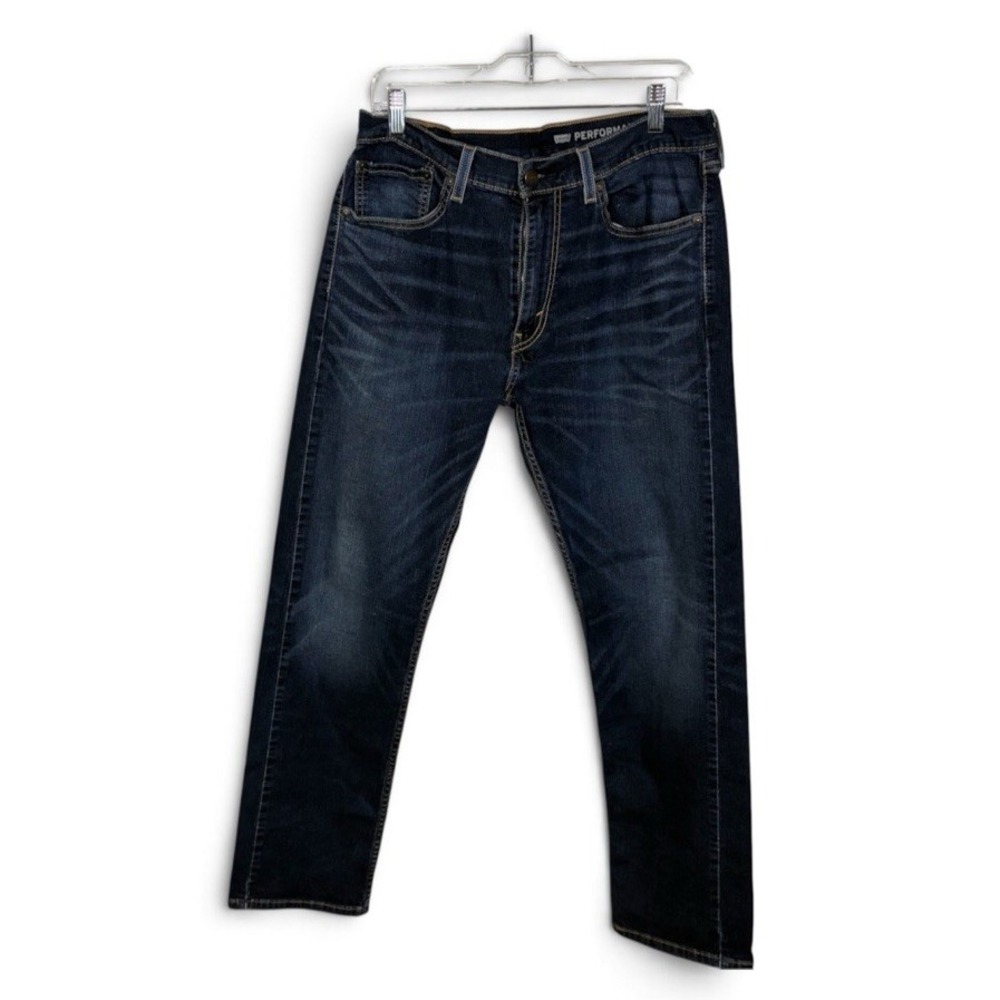 Levi's 505 Men's Performance Jeans 33x32 Dark Wash Regular Straight Stretch